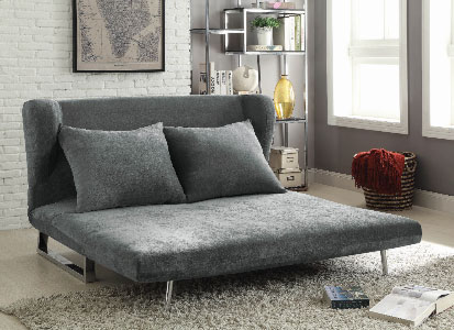 Grey Sofa Bed as Chaise Affordable Portables