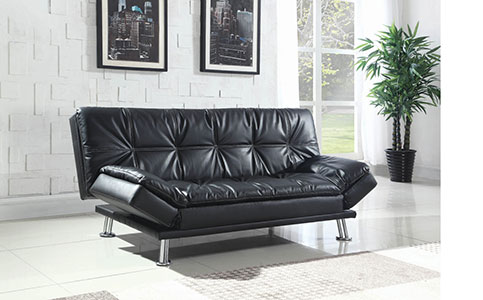 Dilleston Black Sofa as a Bed Affordable Portables