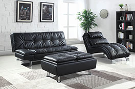 Dilleston Black Sofa Bed Room view Affordable Portables
